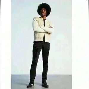 Pacsun Skinny Stretch Denim Jeans Mens 32X30 Black Y2K Grunge Punk distressed